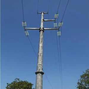 Pocinčani oktagonalni čelični električni stup